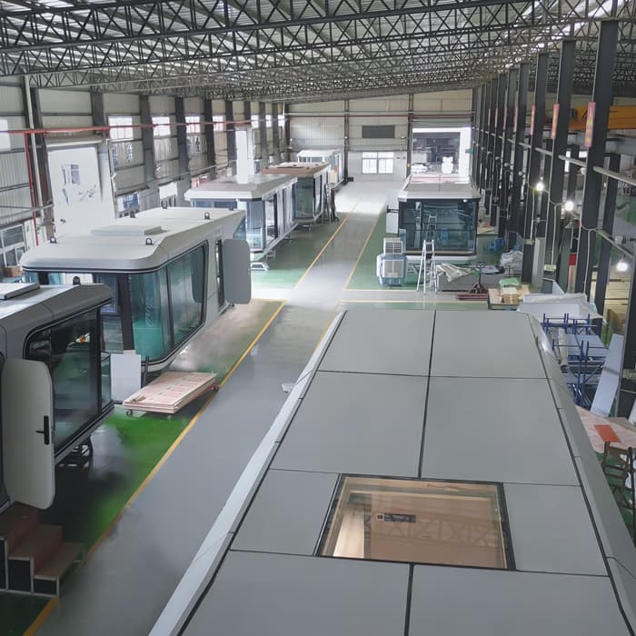 Capsule house factory production capacity and delivery time
