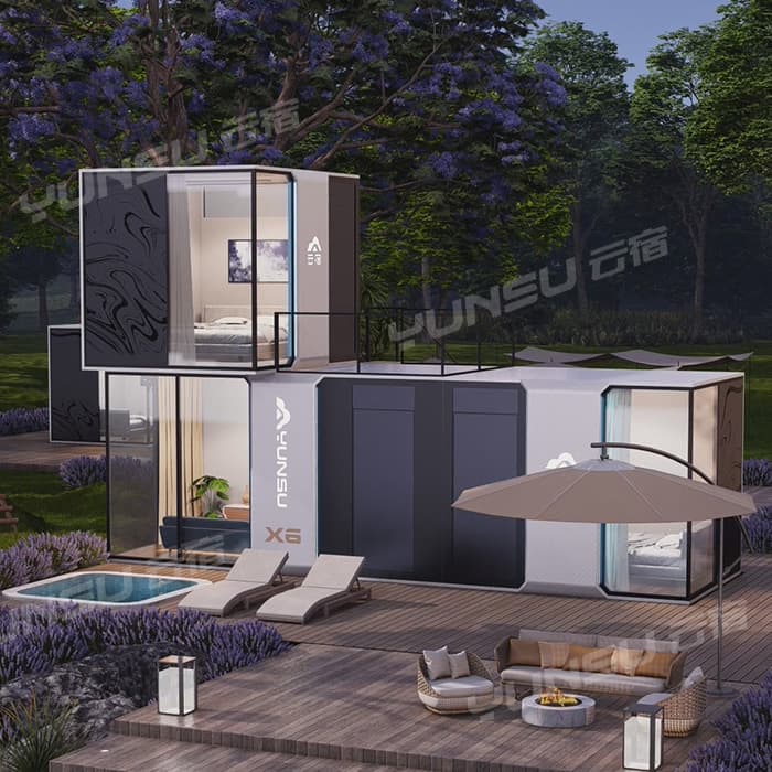 Prefab Capsule House With Good Design For Sale With Good Price And Good Services China